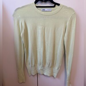 Zara Pastel Green Knit Top